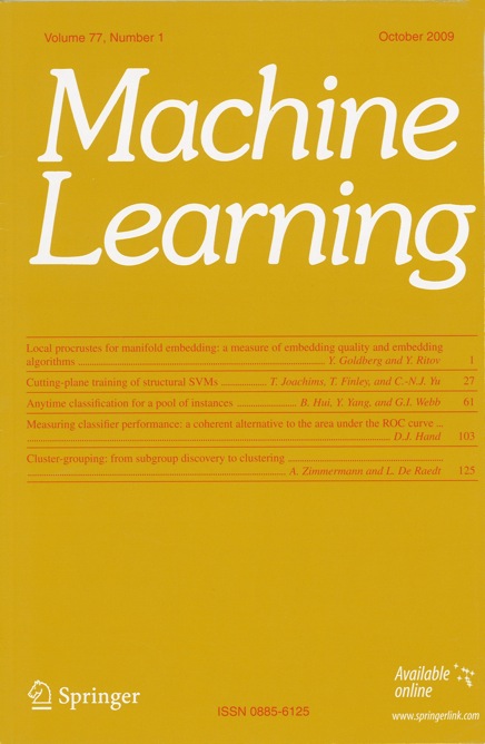 Machine Learning Journal